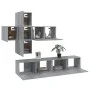 TV furniture set 7 pieces sonoma gray plywood by vidaXL, TV Furniture - Ref: Foro24-3114508, Price: 186,07 €, Discount: %