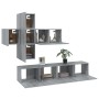TV-Möbelset 7-teilig, sonomagraues Sperrholz von vidaXL, TV-Möbel - Ref: Foro24-3114508, Preis: 180,60 €, Rabatt: %
