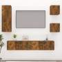 Set de muebles de TV 5 pzas madera contrachapada roble ahumado de vidaXL, Muebles TV - Ref: Foro24-3114443, Precio: 129,22 €,...