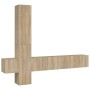 TV-Möbelset 5-teilig Sonoma-Eichensperrholz von vidaXL, TV-Möbel - Ref: Foro24-3114248, Preis: 177,86 €, Rabatt: %