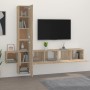 TV-Möbelset 5-teilig Sonoma-Eichensperrholz von vidaXL, TV-Möbel - Ref: Foro24-3114248, Preis: 177,86 €, Rabatt: %