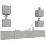 Set de muebles de TV 6 pzas madera contrachapada gris hormigón de vidaXL, Muebles TV - Ref: Foro24-3114265, Precio: 169,87 €,...