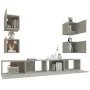 Set de muebles de TV 6 pzas madera contrachapada gris hormigón de vidaXL, Muebles TV - Ref: Foro24-3114265, Precio: 169,87 €,...