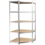 Robustes Regal mit 5 Ebenen aus Stahl und Sperrholzplatte. von vidaXL, Industrieregale - Ref: Foro24-152880, Preis: 84,86 €, ...