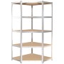 Robustes Regal mit 5 Ebenen aus Stahl und Sperrholzplatte. von vidaXL, Industrieregale - Ref: Foro24-152880, Preis: 84,86 €, ...