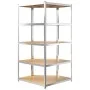 Estantería resistente 5 niveles acero y madera contrachapada by vidaXL, Industrial shelving - Ref: Foro24-152880, Price: 83,8...