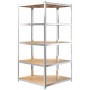 Estantería resistente 5 niveles acero y madera contrachapada by vidaXL, Industrial shelving - Ref: Foro24-152880, Price: 84,8...