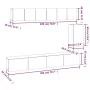 TV furniture set 6 pieces sonoma oak plywood by vidaXL, TV Furniture - Ref: Foro24-3114616, Price: 216,14 €, Discount: %