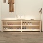 Banco zapatero de madera maciza de pino 160x36,5x50 cm by vidaXL, Shoe racks and shoe organizers - Ref: Foro24-821724, Price:...