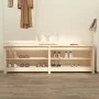 Banco zapatero de madera maciza de pino 160x36,5x50 cm by vidaXL, Shoe racks and shoe organizers - Ref: Foro24-821724, Price:...