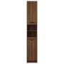Armario de baño contrachapada marrón roble 32x34x188,5 cm