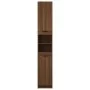Oak brown plywood bathroom cabinet 32x34x188.5 cm by vidaXL, Lockers and storage cabinets - Ref: Foro24-817071, Price: 106,01...