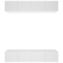 Muebles para TV 4 uds madera contrachapada blanco 80x30x30 cm de vidaXL, Muebles TV - Ref: Foro24-3114182, Precio: 230,70 €, ...