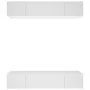 TV-Möbel 4 Stück weißes Sperrholz 80x30x30 cm von vidaXL, TV-Möbel - Ref: Foro24-3114182, Preis: 218,01 €, Rabatt: %