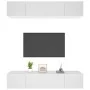 TV-Möbel 4 Stück weißes Sperrholz 80x30x30 cm von vidaXL, TV-Möbel - Ref: Foro24-3114182, Preis: 218,01 €, Rabatt: %