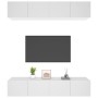 TV-Möbel 4 Stück weißes Sperrholz 80x30x30 cm von vidaXL, TV-Möbel - Ref: Foro24-3114182, Preis: 219,97 €, Rabatt: %