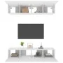 TV furniture 4 units plywood white 80x30x30 cm by vidaXL, TV Furniture - Ref: Foro24-3114182, Price: 213,37 €, Discount: %