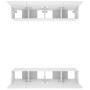 TV-Möbel 4 Stück weißes Sperrholz 80x30x30 cm von vidaXL, TV-Möbel - Ref: Foro24-3114182, Preis: 219,97 €, Rabatt: %