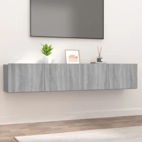 Muebles de TV 2 uds madera ingeniería gris Sonoma 80x30x30 cm de vidaXL, Muebles TV - Ref: Foro24-820464, Precio: 70,51 €, De...