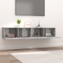 Muebles de TV 2 uds madera ingeniería gris Sonoma 80x30x30 cm by vidaXL, TV Furniture - Ref: Foro24-820464, Price: 71,34 €, D...