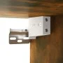 Furniture with smoked oak mirror and LED lights 91x15x76.5 cm by vidaXL, bathroom vanities - Ref: Foro24-820448, Price: 77,48...