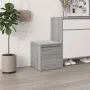Sonoma gray plywood stool drawer 40.5x40x40 cm by vidaXL, Storage baskets - Ref: Foro24-820518, Price: 37,22 €, Discount: %