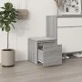 Sonoma gray plywood stool drawer 40.5x40x40 cm by vidaXL, Storage baskets - Ref: Foro24-820518, Price: 37,22 €, Discount: %