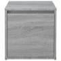 Sonoma grauer Sperrholzhocker mit Schublade 40,5 x 40 x 40 cm von vidaXL, Aufbewahrungskörbe - Ref: Foro24-820518, Preis: 36,...