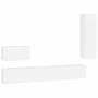 4-teiliges TV-Möbelset aus weißem Sperrholz von vidaXL, TV-Möbel - Ref: Foro24-3114326, Preis: 208,47 €, Rabatt: %
