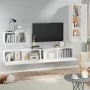 Set de muebles para TV 4 piezas madera contrachapada blanco de vidaXL, Muebles TV - Ref: Foro24-3114326, Precio: 204,68 €, De...