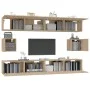 TV-Möbelset 6-teilig Sonoma-Eiche-Sperrholz von vidaXL, TV-Möbel - Ref: Foro24-3114368, Preis: 227,17 €, Rabatt: %