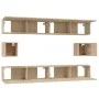 TV-Möbelset 6-teilig Sonoma-Eiche-Sperrholz von vidaXL, TV-Möbel - Ref: Foro24-3114368, Preis: 227,17 €, Rabatt: %
