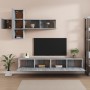 Set de muebles para TV 7 pzas madera contrachapada gris Sonoma de vidaXL, Muebles TV - Ref: Foro24-3114524, Precio: 217,57 €
