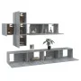 Set de muebles para TV 7 pzas madera contrachapada gris Sonoma de vidaXL, Muebles TV - Ref: Foro24-3114524, Precio: 204,60 €,...