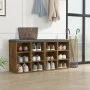 Shoe rack furniture 2 units smoked oak color 52.5x30x50 cm by vidaXL, Lockers and storage cabinets - Ref: Foro24-820509, Pric...