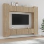 TV-Möbelset 8-teilig Sonoma-Eichensperrholz von vidaXL, TV-Möbel - Ref: Foro24-3114232, Preis: 364,51 €, Rabatt: %