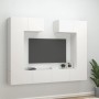 TV-Möbelset 6-teilig aus weißem Sperrholz von vidaXL, TV-Möbel - Ref: Foro24-3114462, Preis: 318,24 €, Rabatt: %