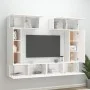 TV-Möbelset 6-teilig aus weißem Sperrholz von vidaXL, TV-Möbel - Ref: Foro24-3114462, Preis: 325,31 €, Rabatt: %