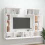 TV-Möbelset 6-teilig aus weißem Sperrholz von vidaXL, TV-Möbel - Ref: Foro24-3114462, Preis: 318,24 €, Rabatt: %