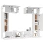 TV-Möbelset 6-teilig aus weißem Sperrholz von vidaXL, TV-Möbel - Ref: Foro24-3114462, Preis: 318,24 €, Rabatt: %