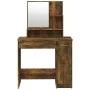 Dressing table with smoked oak mirror 86.5x35x136 cm by vidaXL, Bedroom Dressers - Ref: Foro24-820493, Price: 76,47 €, Discou...