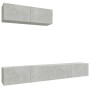 TV-Möbelset 3-teilig betongraues Sperrholz von vidaXL, TV-Möbel - Ref: Foro24-3114481, Preis: 138,45 €, Rabatt: %