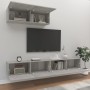 TV-Möbelset 3-teilig betongraues Sperrholz von vidaXL, TV-Möbel - Ref: Foro24-3114481, Preis: 138,45 €, Rabatt: %