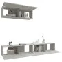 TV furniture set 3 pieces concrete gray plywood by vidaXL, TV Furniture - Ref: Foro24-3114481, Price: 138,61 €, Discount: %