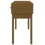 Solid pine wood honey brown console table 114x40x75 cm by vidaXL, Side tables - Ref: Foro24-821757, Price: 86,13 €, Discount: %