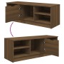 TV-Schrank aus braunem Eichensperrholz, 102 x 35,5 x 36,5 cm von vidaXL, TV-Möbel - Ref: Foro24-817086, Preis: 61,86 €, Rabat...