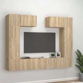 Set de muebles para TV 6 pzas madera contrachapada roble sonoma de vidaXL, Muebles TV - Ref: Foro24-3114464, Precio: 245,88 €...