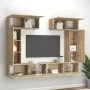 TV furniture set 6 pieces sonoma oak plywood by vidaXL, TV Furniture - Ref: Foro24-3114464, Price: 247,14 €, Discount: %