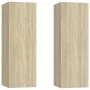 TV furniture set 6 pieces sonoma oak plywood by vidaXL, TV Furniture - Ref: Foro24-3114464, Price: 247,14 €, Discount: %