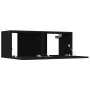 6-teiliges TV-Möbelset aus schwarzem Sperrholz von vidaXL, TV-Möbel - Ref: Foro24-3114255, Preis: 173,34 €, Rabatt: %